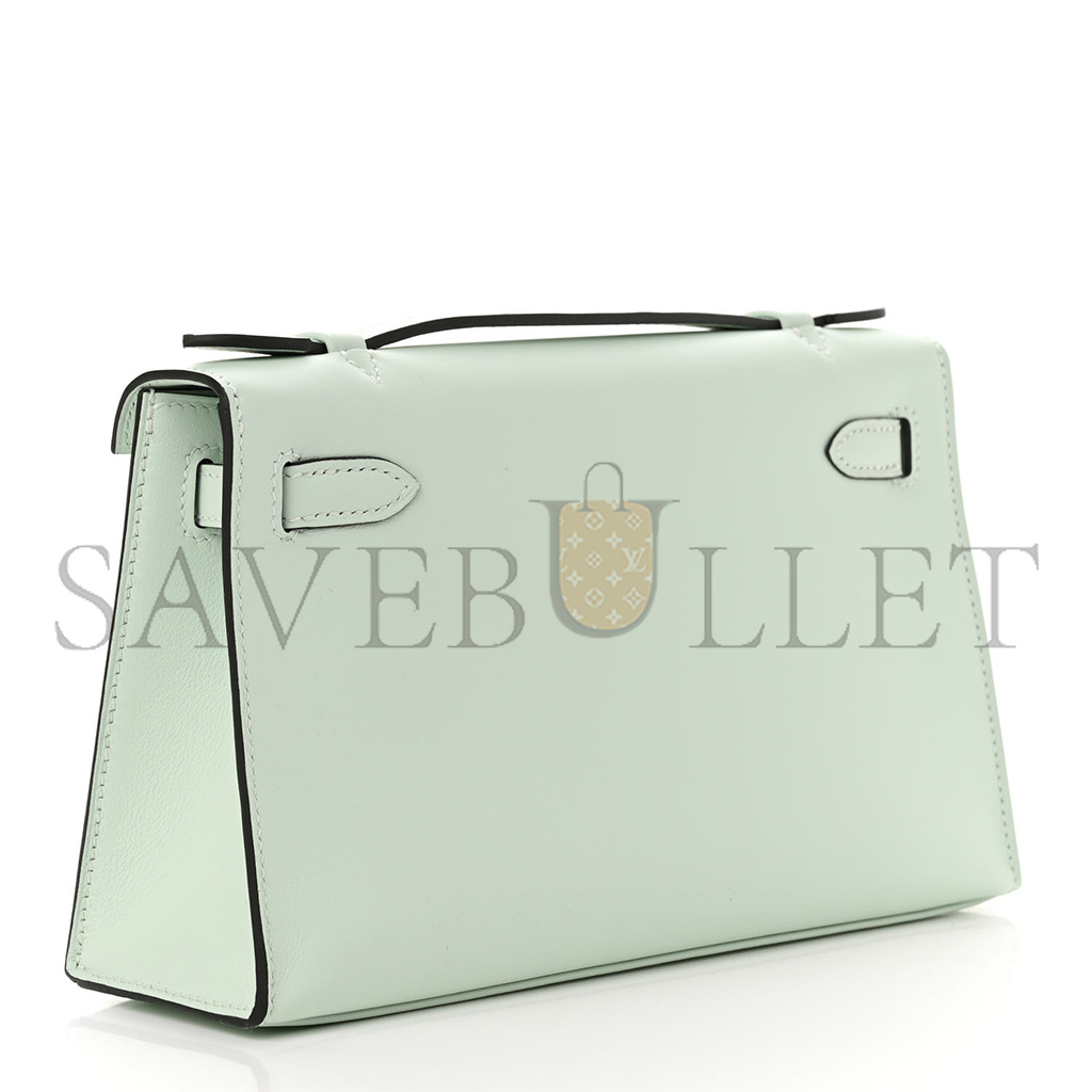 H**mes master swift kelly pochette clutch vert peppermint (22*14*7cm)